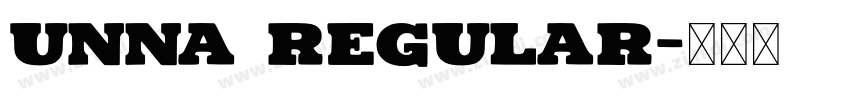 Unna Regular字体转换